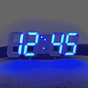 3d Led Digital Wall Alarm Clock
